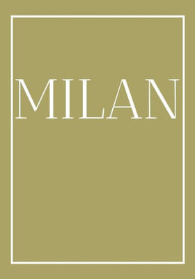 Milan : A Colorful Decorative Book For Coffee Tables, End Tables, Bookshelves And Interior Design Styling - Stack City Books To Add Decor To Any Room. Gold Effect Cover. Ideal For Your Own Home Or As A Gift For Interior Design Savvy People