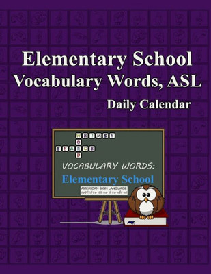 Whimsy Word Search, Elementary School Vocabulary Words - Daily Calendar - In Asl