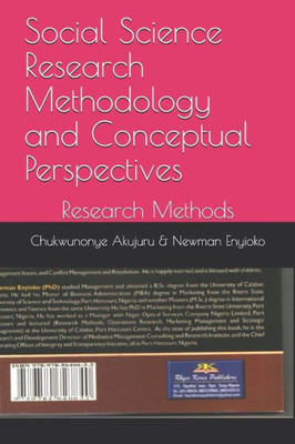 Social Science Research Methodology And Conceptual Perspectives : Research Methods