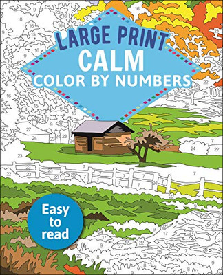 Large Print Calm Color by Numbers: Easy to Read (Arcturus Large Print Color by Numbers Collection, 14)