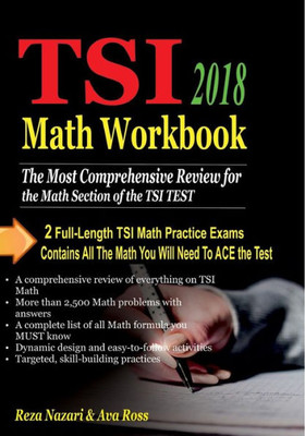 Tsi Math Workbook 2018 : Comprehensive Activities For Mastering Essential Math Skills