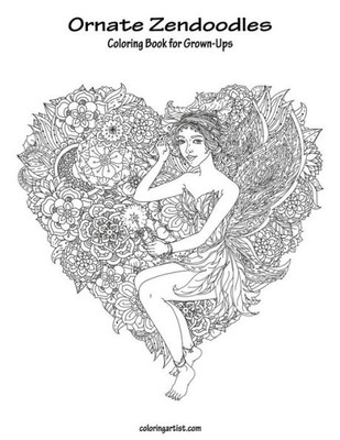 Ornate Zendoodles Coloring Book For Grown-Ups 1