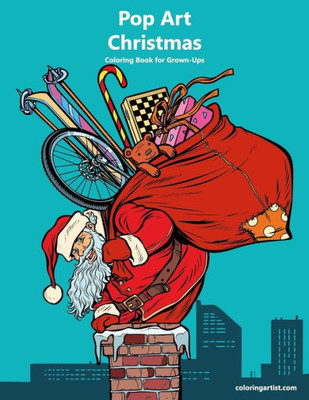 Pop Art Christmas Coloring Book For Grown-Ups 1