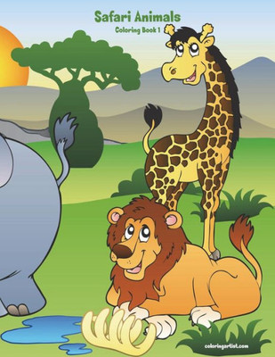 Safari Animals Coloring Book 1