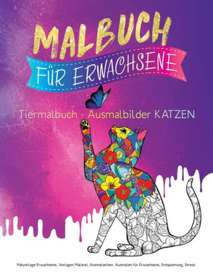 Malbuch Für Erwachsene : Tiermalbuch - Ausmalbilder Katzen