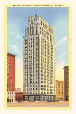 Vintage Journal Tower Petroleum Building, Dallas, Texas