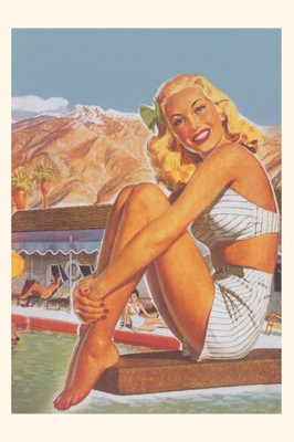 Vintage Journal Blonde On Diving Board