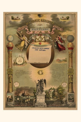 Vintage Journal Masonic Register