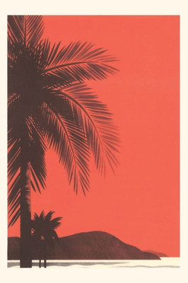 Vintage Journal Red Sky, Palm Trees