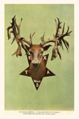 Vintage Journal Deer Trophy Head With 78 Points