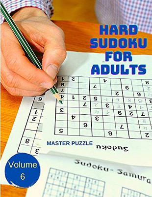 Hard Sudoku for Adults - The Super Sudoku Puzzle Book Volume 6