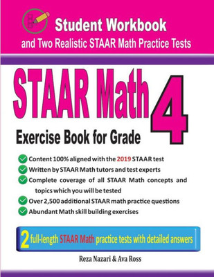 Staar Math Exercise Book For Grade 4 : Student Workbook And Two Realistic Staar Math Tests