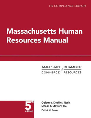 Massachusetts Human Resources Manual : Hr Compliance Library