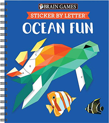 Brain Games - Sticker by Letter: Ocean Fun (Sticker Puzzles - Kids Activity Book)