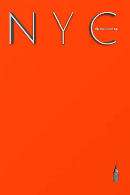 Nyc Chrysler Building Bright Orange Grid Style Page Notepad $Ir Michael Limited Edition