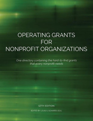 Operating Grants For Nonprofit Organizations