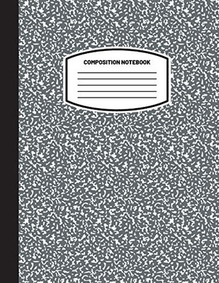 Classic Composition Notebook: (8.5x11) Wide Ruled Lined Paper Notebook Journal (Charcoal Gray) (Notebook for Kids, Teens, Students, Adults) Back to School and Writing Notes