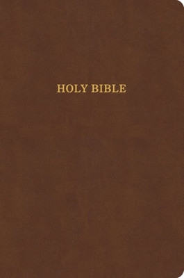 Kjv Large Print Thinline Bible, Value Edition, Brown Leathertouch, Red Letter, Pure Cambridge Text, Presentation Page, Full-Color Maps, Easy-To-Read Bible Mcm Type