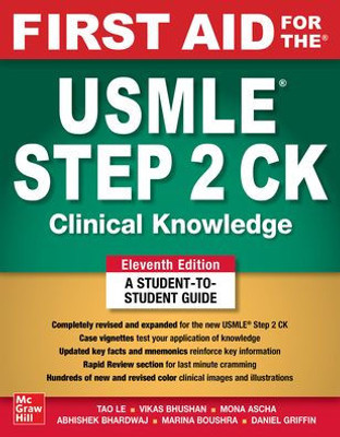 First Aid For The Usmle Step 2 Ck, Eleventh Edition