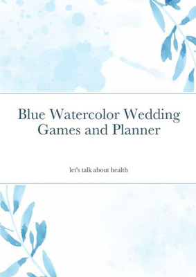 Blue Watercolor Wedding Games And Planner