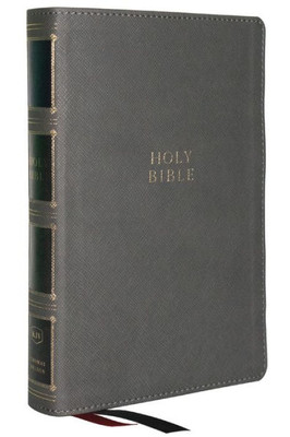Kjv Holy Bible: Compact Bible With 43,000 Center-Column Cross References, Gray Leathersoft (Red Letter, Comfort Print, King James Version)