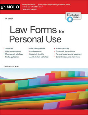 Law Forms For Personal Use (101 Law Forms For Personal Use)