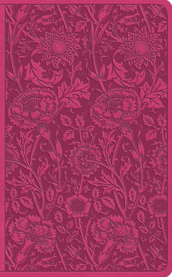 Esv Vest Pocket New Testament With Psalms And Proverbs (Trutone, Berry, Floral Design)