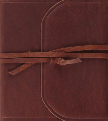 Esv Journaling Study Bible (Natural Leather, Brown, Flap With Strap)