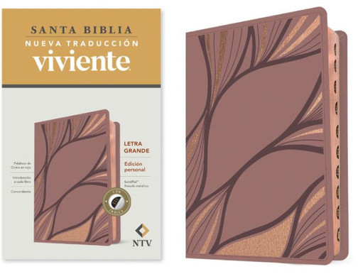 Santa Biblia Ntv, Edición Personal, Letra Grande (Sentipiel, Rosado Metálico, Índice) (Spanish Edition)