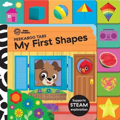 Baby Einstein - My First Shapes - Tabbed Pages And Cut Out Window For A Fun And Unique Experience - Pi Kids