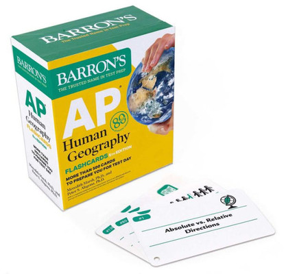 Ap Human Geography Flashcards, Fifth Edition: Up-To-Date Review: + Sorting Ring For Custom Study (Barron'S Ap)