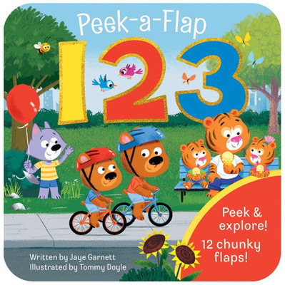 Peek-A-Flap 123 - Lift-A-Flap Board Book For Curious Minds And Little Learners; Numbers & Counting Fun For Preschoolers & Toddlers