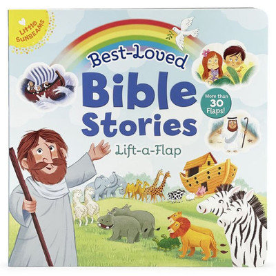 Best-Loved Bible Stories Children'S Large Lift-A-Flap Board Book For Babies And Toddlers (Little Sunbeams)