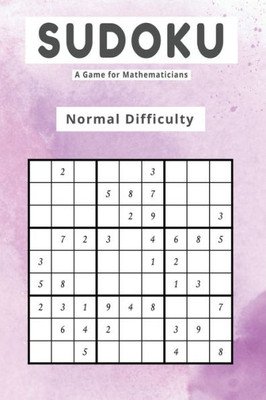 Sudoku A Game For Mathematicians Normal Difficulty