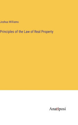 Principles Of The Law Of Real Property