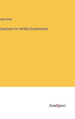 Questions For Written Examination