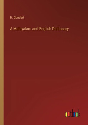 A Malayalam And English Dictionary