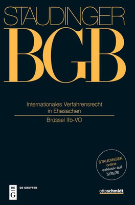 Internationales Verfahrensrecht In Ehesachen I: (Europäisches Recht: Brüssel Iib-Vo) (German Edition)