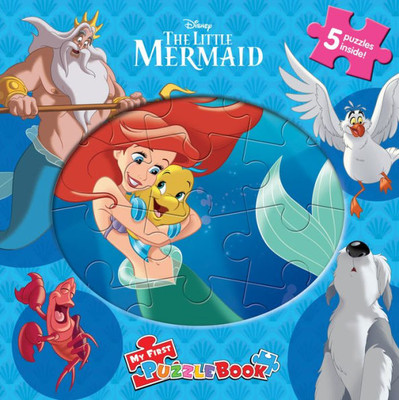 Phidal - Disney The Little Mermaid Classic My First Puzzle Book - Puzzles For Kids And Children Learning Fun