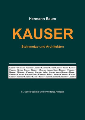 Kauser: Steinmetze Und Architekten (German Edition)