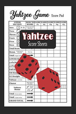 Yahtzee Score Sheets: Yahtzee Score Record Book