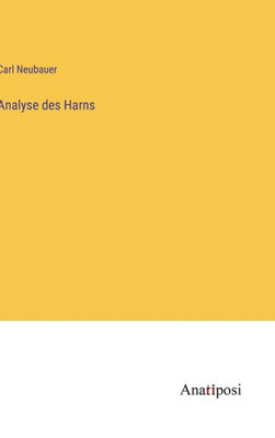 Analyse des Harns (German Edition)