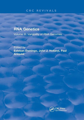 RNA Genetics: Volume III: Variability of RNA Genomes