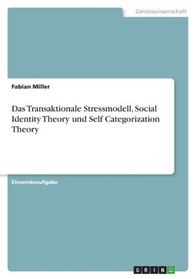 Das Transaktionale Stressmodell, Social Identity Theory und Self Categorization Theory (German Edition)