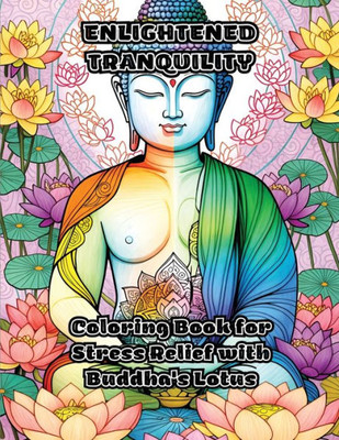 Enlightened Tranquility: Coloring Book for Stress Relief with Buddha's Lotus