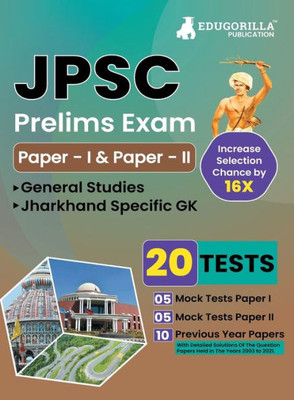 JPSC Prelims Exam (Paper I & II) Exam 2023 (English Edition) - 10 Full Length Mock Tests and 10 Previous Year Papers with Free Access to Online Tests