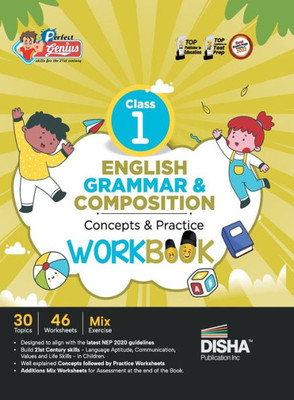 Perfect Genius Class 1 English Grammar & Composition Concepts & Practice Workbook Follows NEP 2020 Guidelines