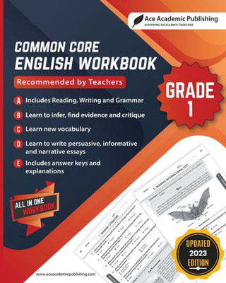 Common Core English Workbook: Grade 1