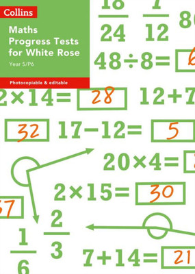 Collins Tests & Assessment - Year 5/P6 Maths Progress Tests for White Rose