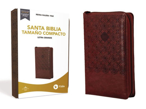 RVR60 Santa Biblia, Letra Grande, Tamaño Compacto, Leathersoft, CafE, Edición Letra Roja, con Cierre (Spanish Edition)